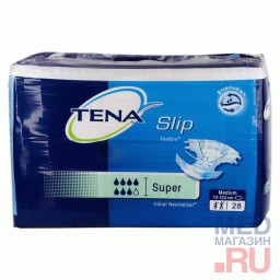 Подгузники для взрослых Tena "Slip Super" дышащие (28 шт.)