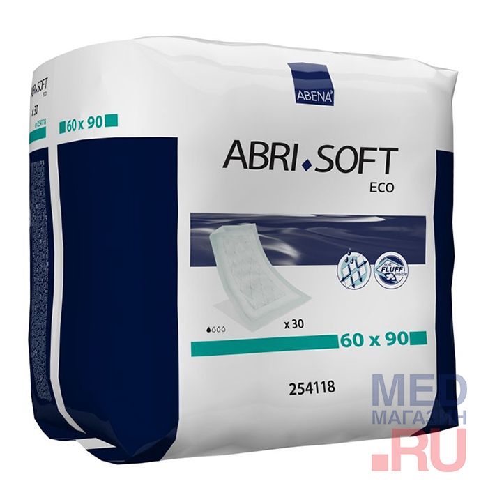 Пеленка впитывающая Abri-Soft Eco (60х90 см, 30 шт/уп)