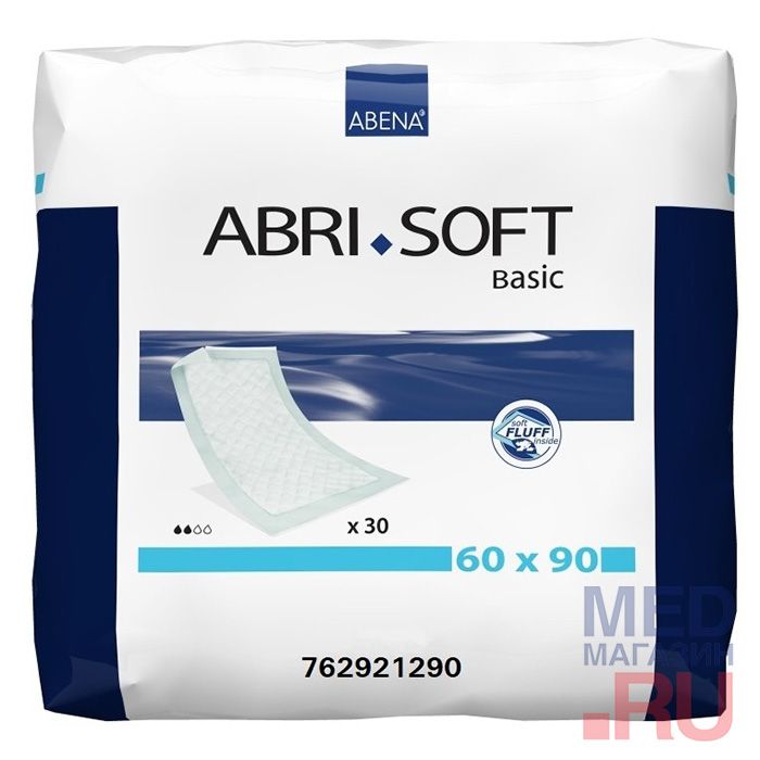 Пеленка впитывающая Abri-Soft Basic (60х90 см, 30 шт/уп)