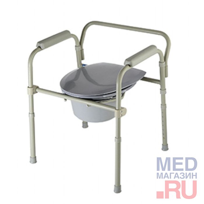 Стул для туалета для инвалидов и пожилых людей медтехника - фото