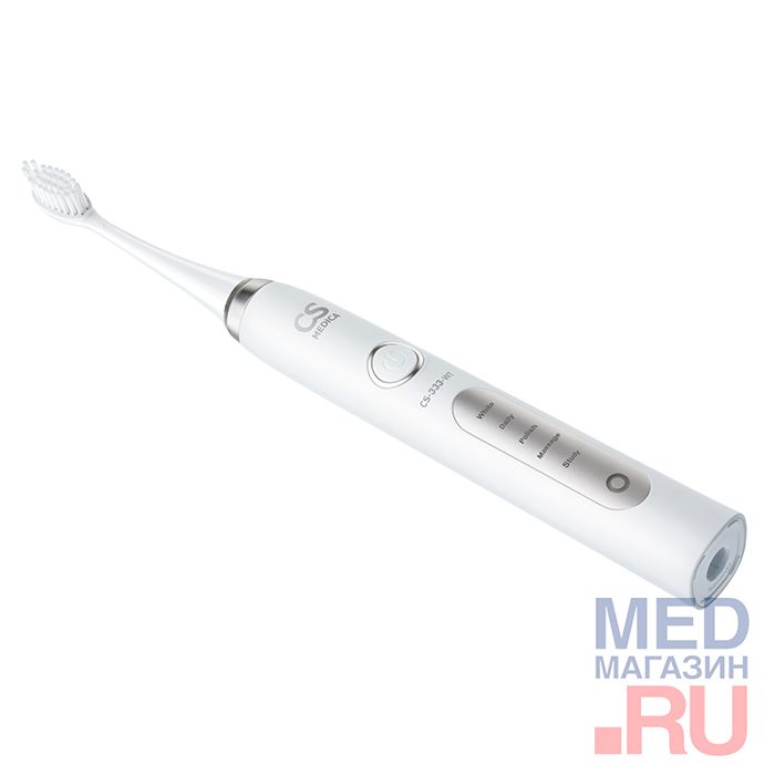 Зубная щетка звуковая электрическая CS Medica CS-333-WT белая