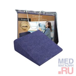 Подушка ортопедическая для сидения клиновидная Lum F-521 Подушка ортопедическая для сидения клиновидная Lum F-521