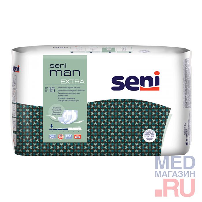 Вкладыши урологические для мужчин Seni Man Extra (по 15 шт)