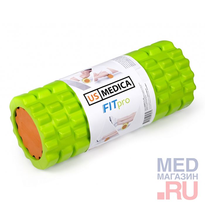 Спортивный валик US Medica Fit PRO (салатовый)