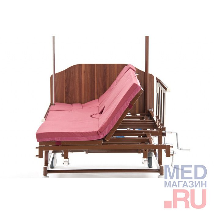 Кровать медицинская функциональная с туалетным устройством (слева) MET REMEKS