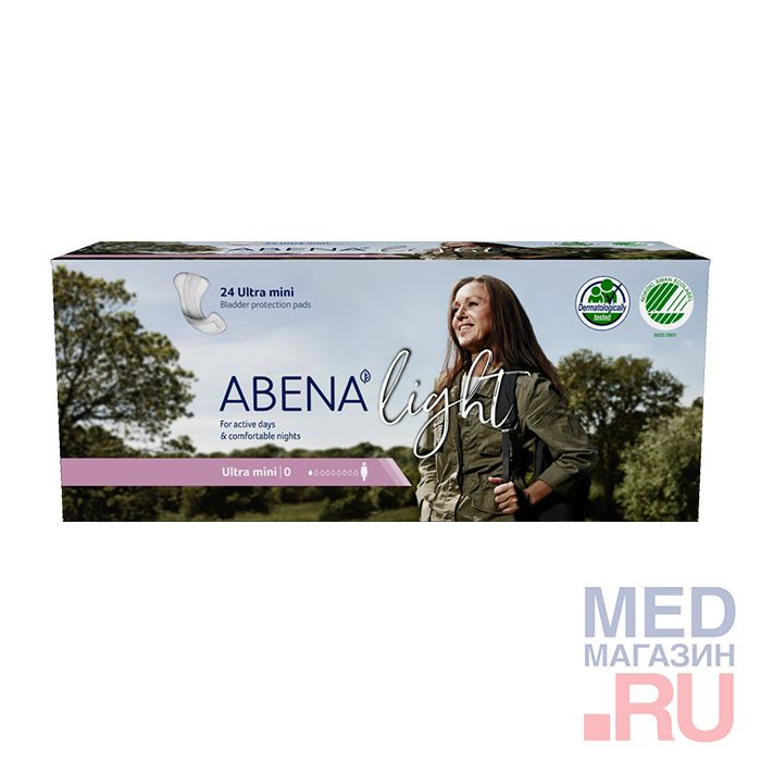 Прокладки впитывающие Abena Light Ultra Mini, 24 шт/уп