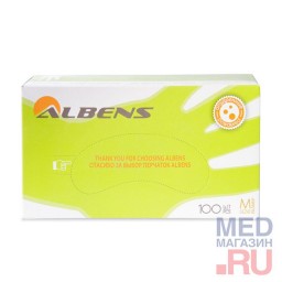 Перчатки опудренные, гладкие, ALBENS 7001: Перчатки опудренные, гладкие, ALBENS 7001: