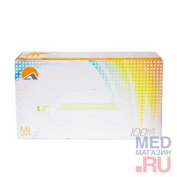 Перчатки неопудренные ALBENS 7043, 100 шт. Перчатки неопудренные ALBENS 7043, 100 шт.