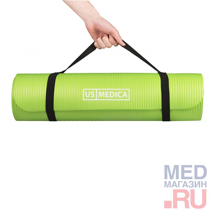 Спортивный коврик US Medica Comfort Fit салатовый