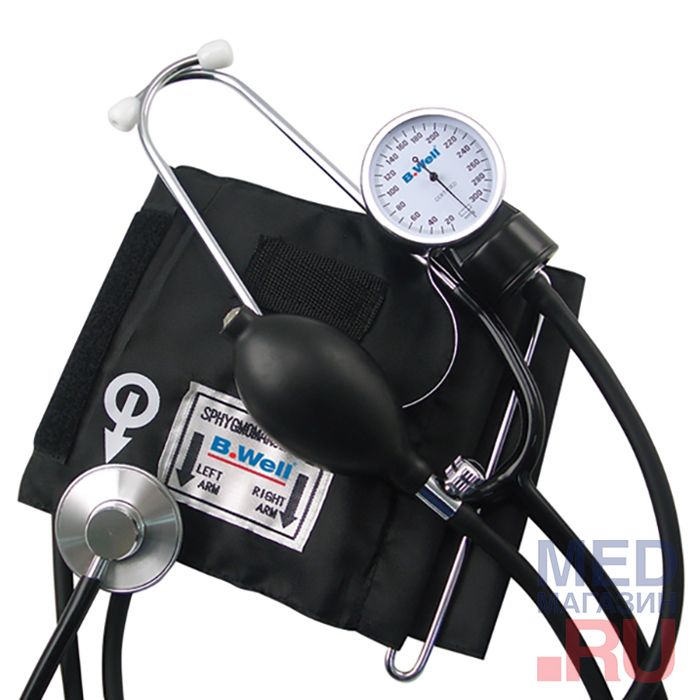 Механический тонометр "Стандарт" B.Well WM-62S со стетоскопом
