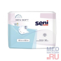 Пеленки SENI SOFT одноразовые, 60x60см,30шт/уп Пеленки SENI SOFT одноразовые, 60x60см,30шт/уп