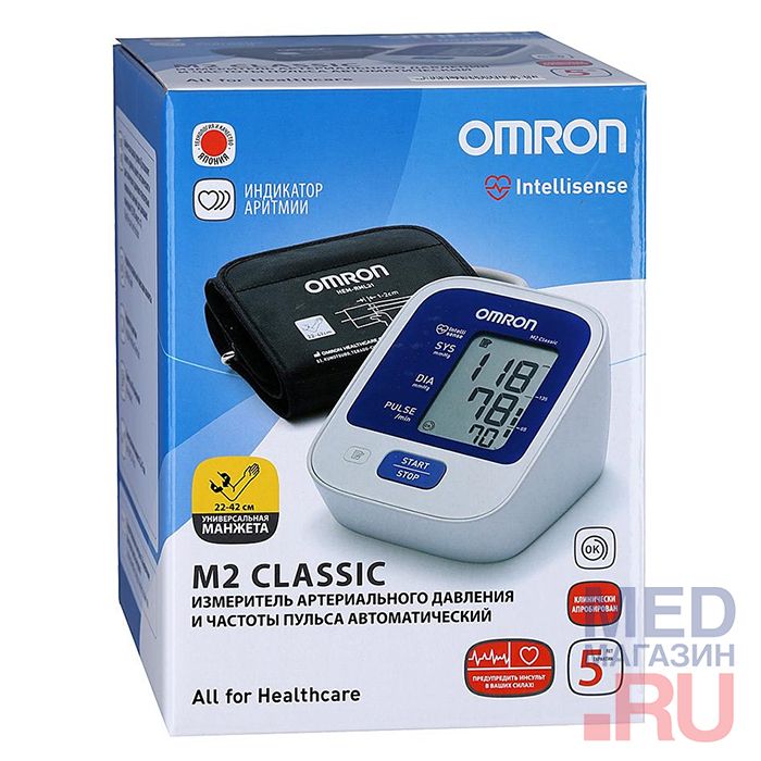 Автоматический тонометр Omron M2 Classic