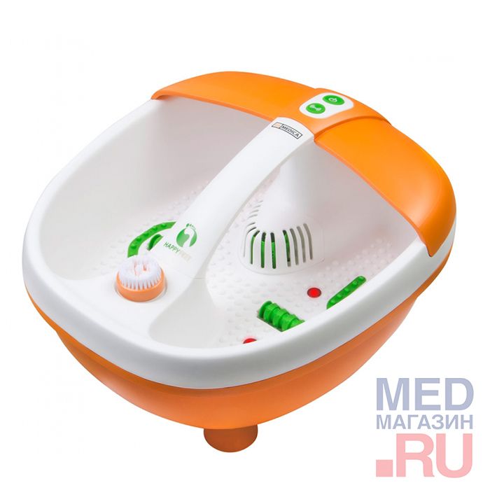 Гидромассажная ванна для ног US Medica Happy Feet (белый/оранжевый)