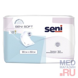 Пеленки SENI SOFT одноразовые (30 шт/уп), 90x60 cм Пеленки SENI SOFT одноразовые (30 шт/уп), 90x60 cм
