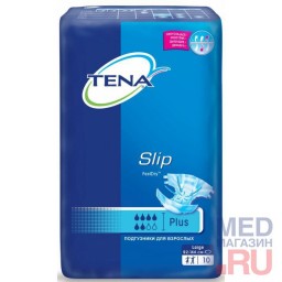 Подгузники Tena Slip Plus для взрослых (10шт/уп): Подгузники Tena Slip Plus для взрослых (10шт/уп):