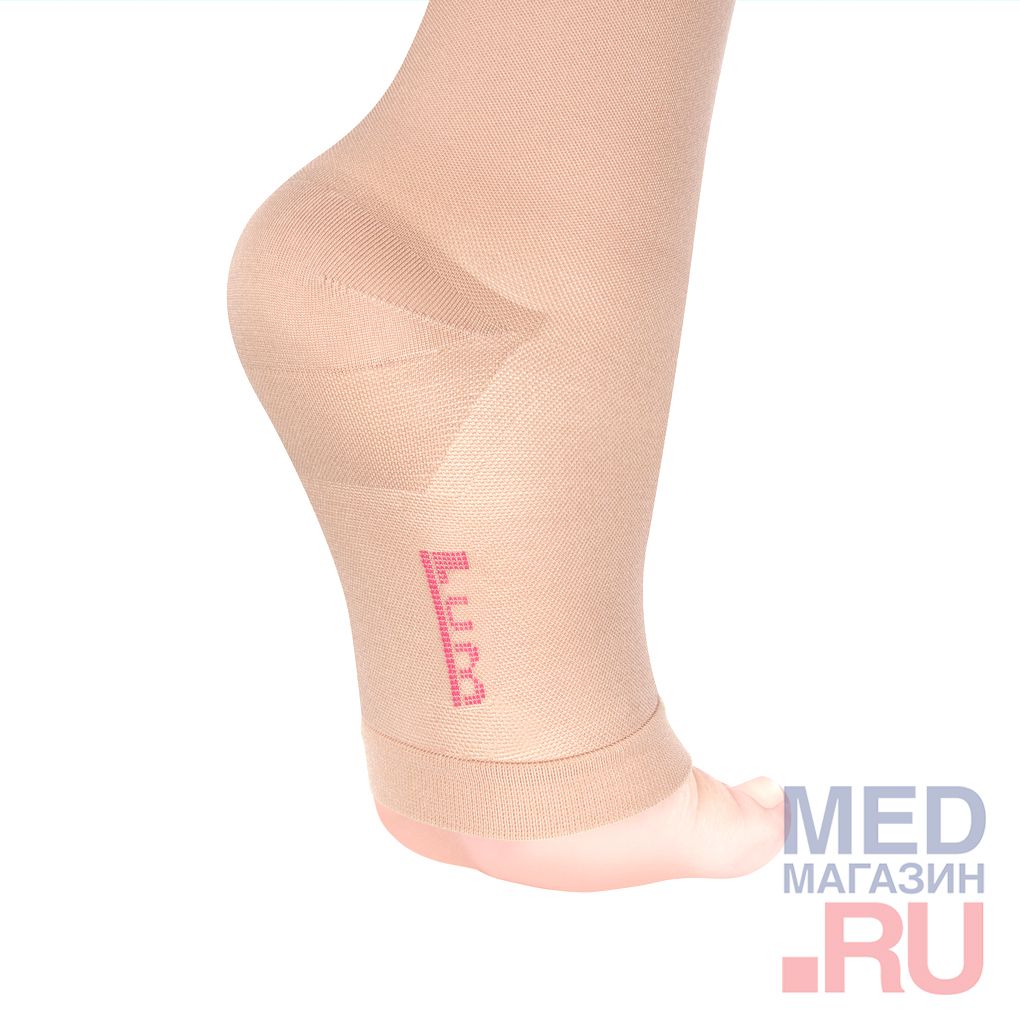 ID-210T(полупрозрачные) Гольфы медицинские компрессионные"LUOMMA IDEALISTA"(2 класс, открытый носок)