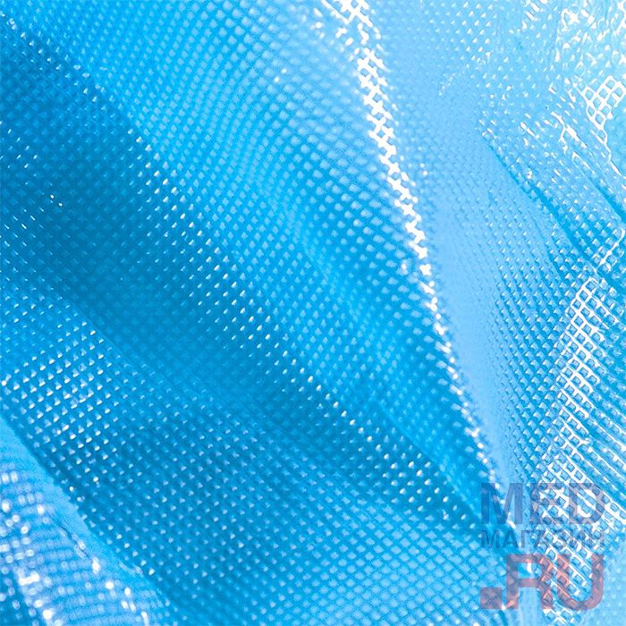 Медицинские бахилы одноразовые повышенной прочности текстурированные голубые 60 мкм (1000 пар) 6024