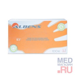 Перчатки неопудренные, однохлорированные, гладкие ALBENS 7011: Перчатки неопудренные, однохлорированные, гладкие ALBENS 7011:
